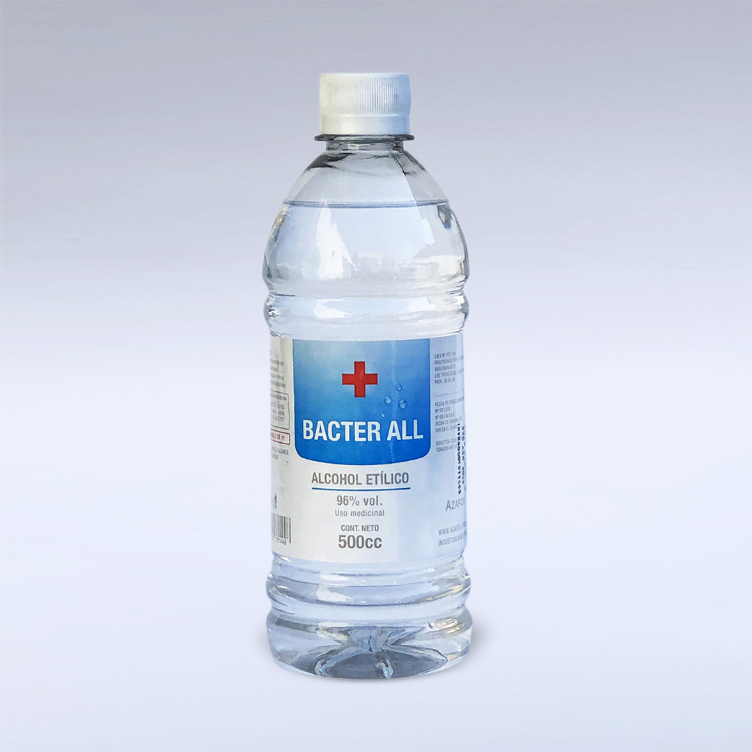 Alcohol Etílico 96 % USO MEDICINAL x 500 ml