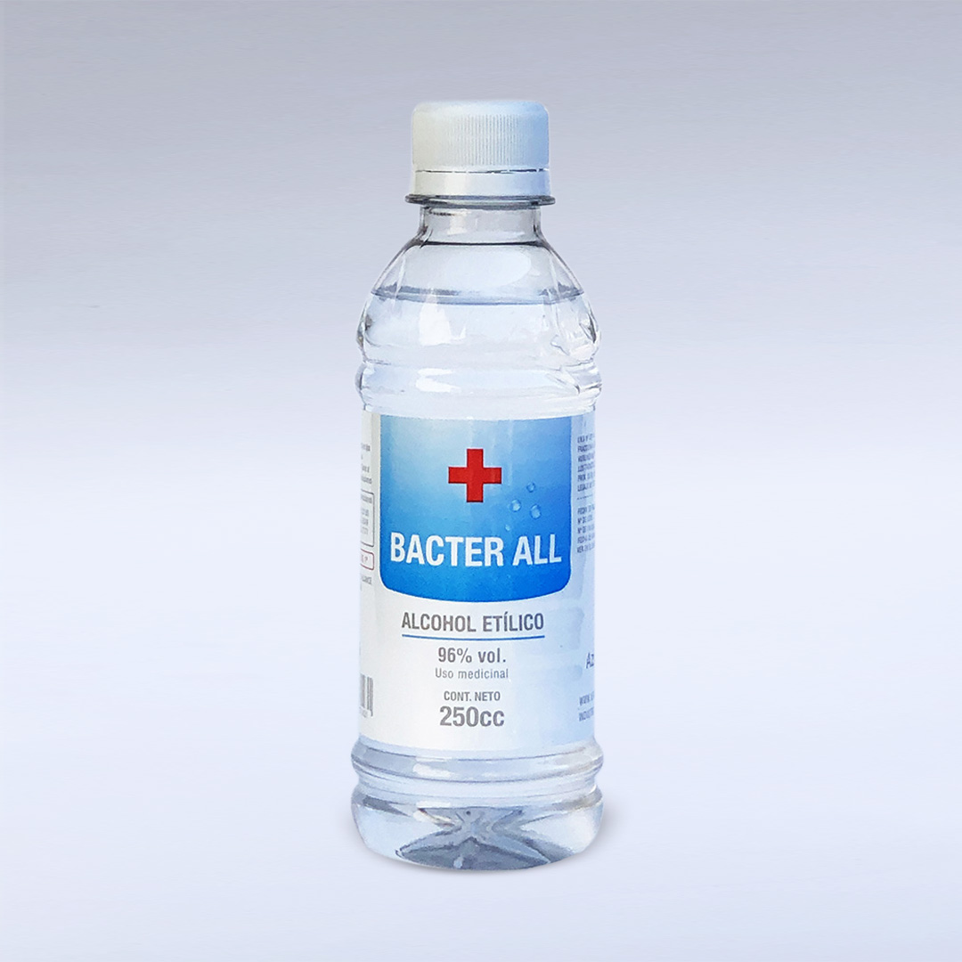 Alcohol Etílico 96 % USO MEDICINAL x 250 ml