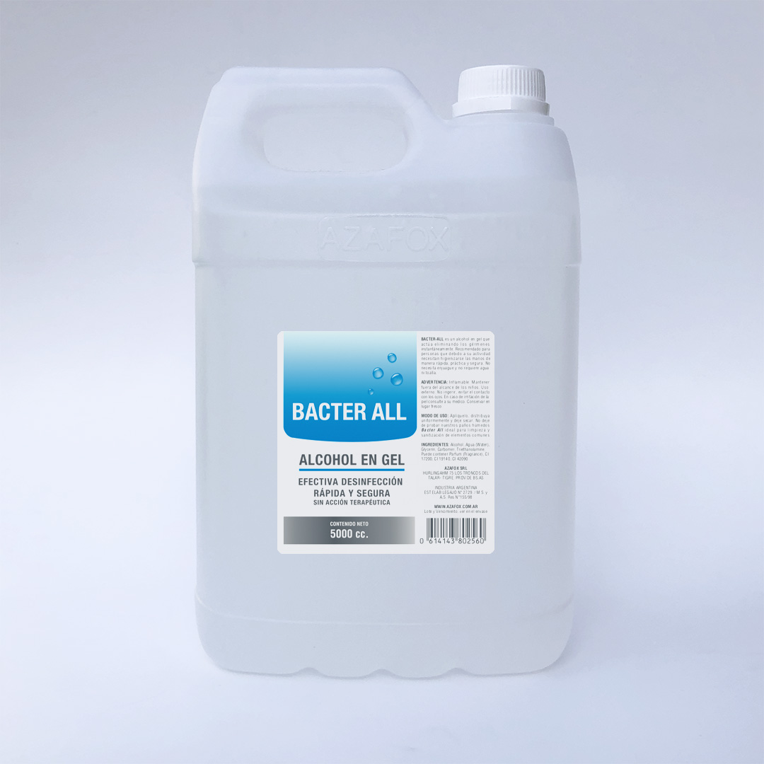 Alcohol en Gel x 5000 ml.